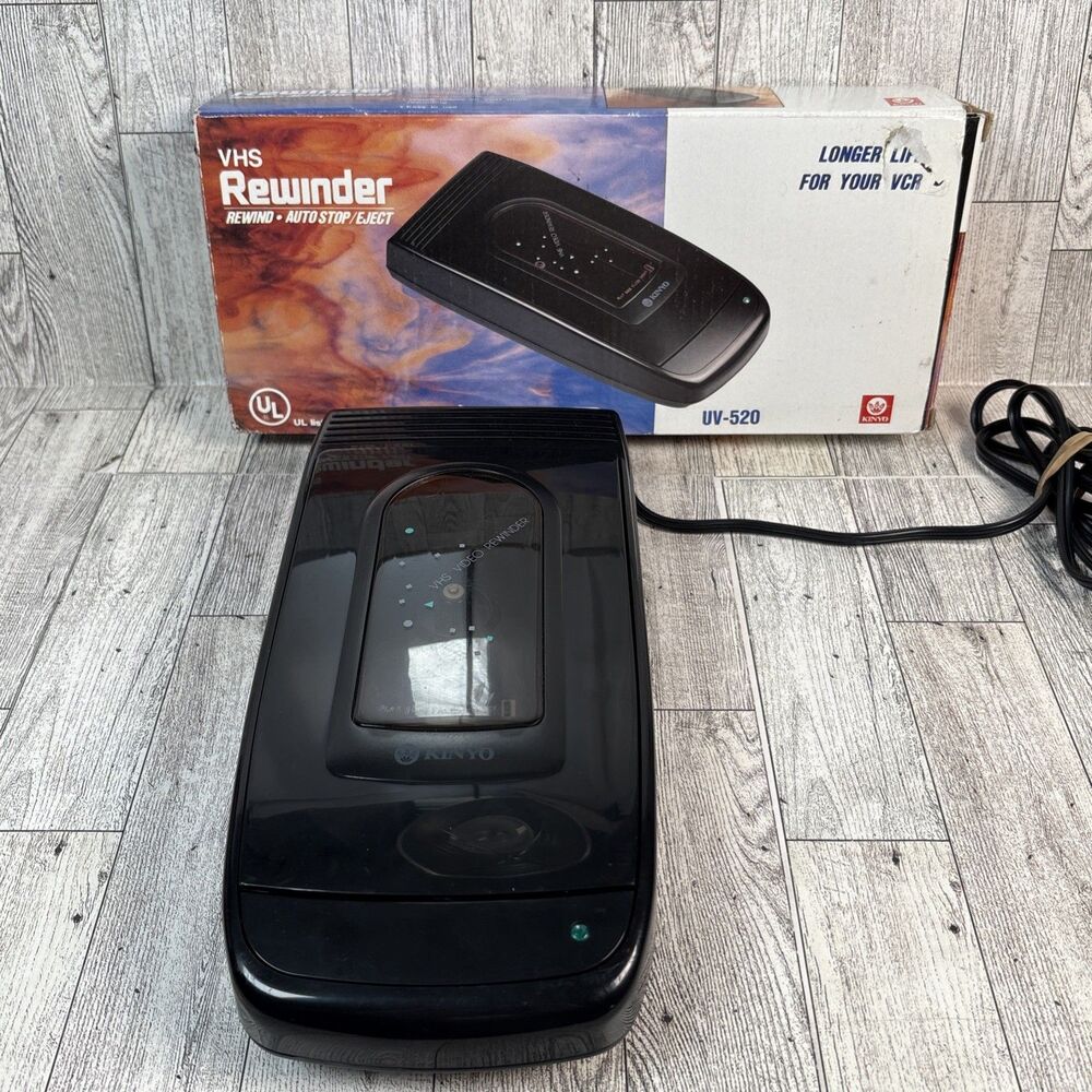 Vintage Kinyo VCR Rewinder Model UV-520 Tested Working